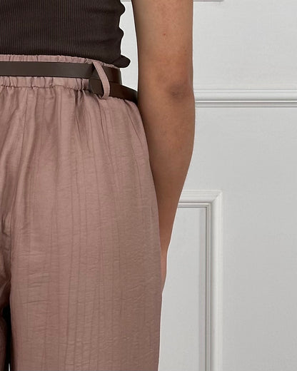 25P7626 - TENSIONE IN PANTALONE CARROT GOFFRATO