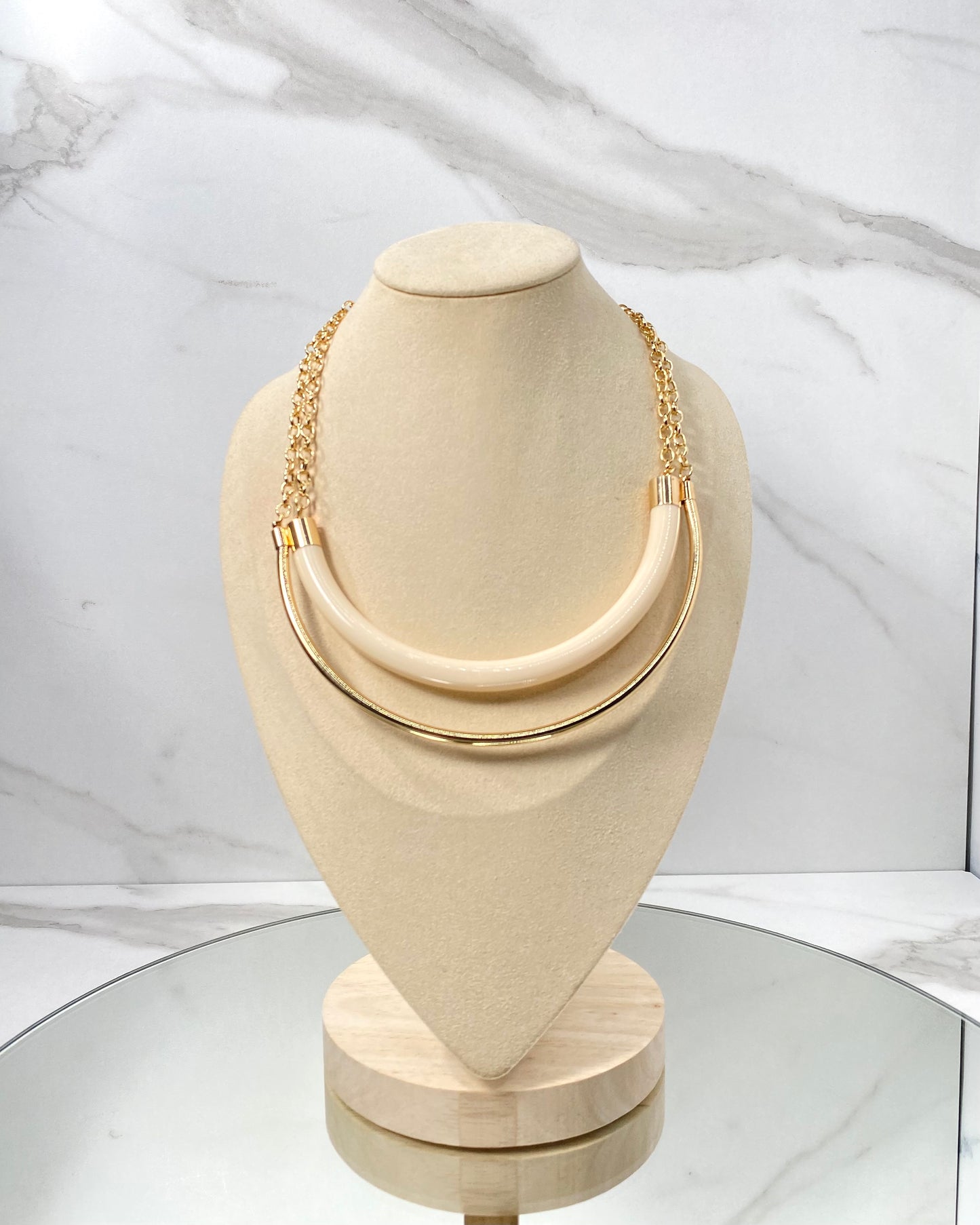 CLN47 COLLANA GIROCOLLO MEZZA LUNA