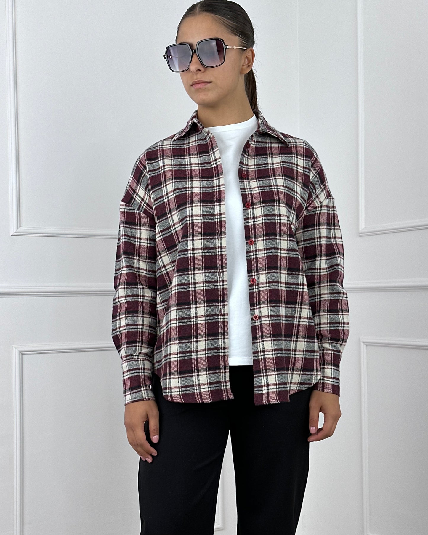 C28516 - CAMICIA IN FLANELLA CHECK