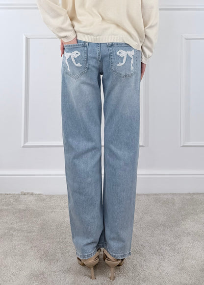 A455314 BREND DENIM CON FIOCCO SANGALLO