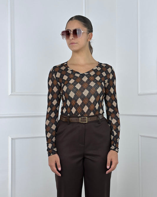 82750 - MAGLIA MISTO CASHMERE FANTASIA