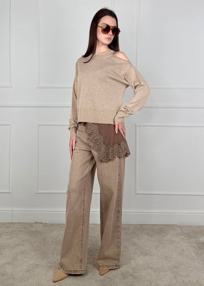 F32578 - DENIM PALAZZO