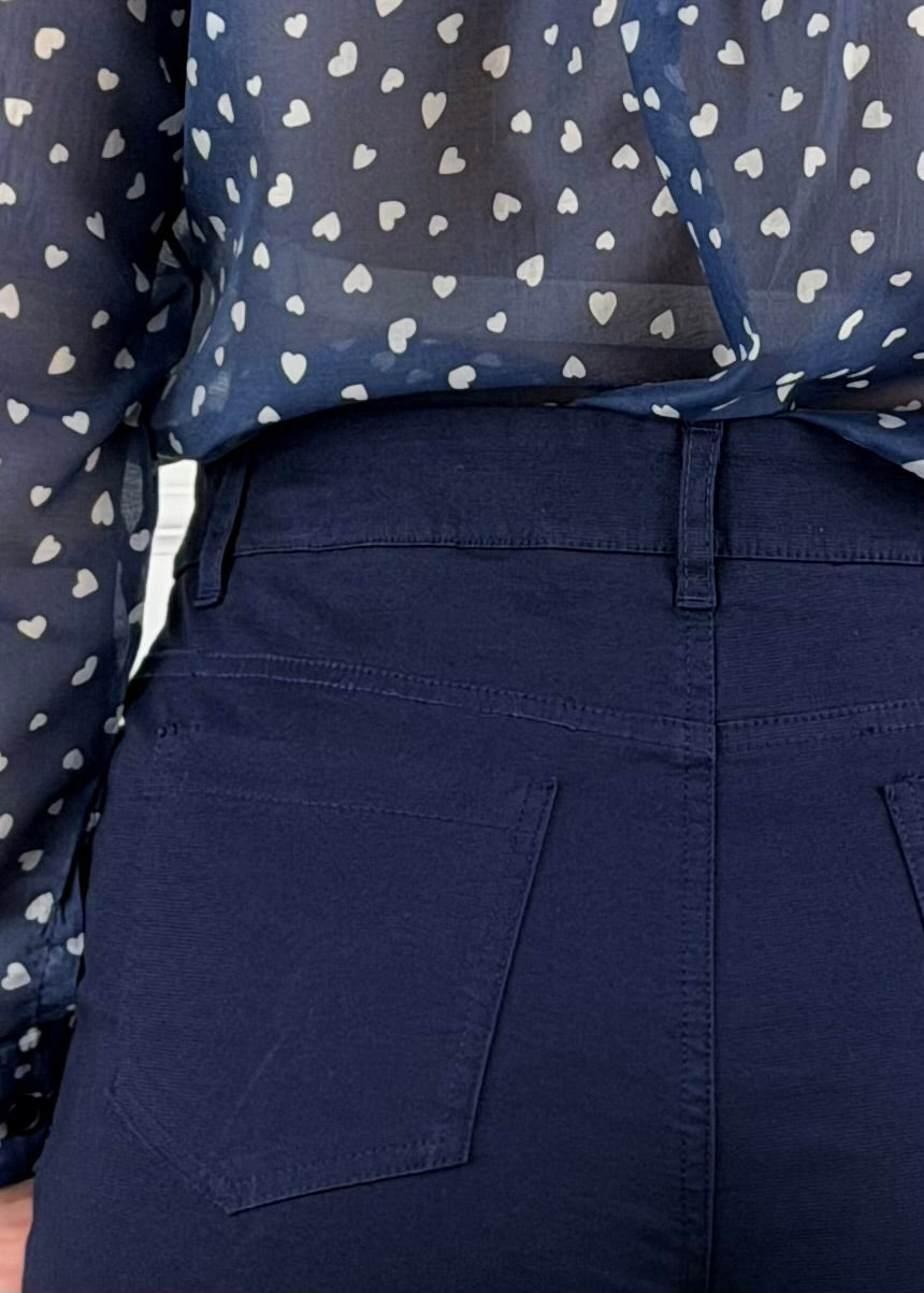 00155 - PANTALONE PALAZZO CROPPED