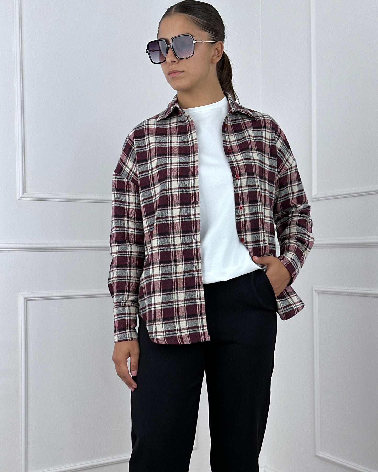 C28516 - CAMICIA IN FLANELLA CHECK