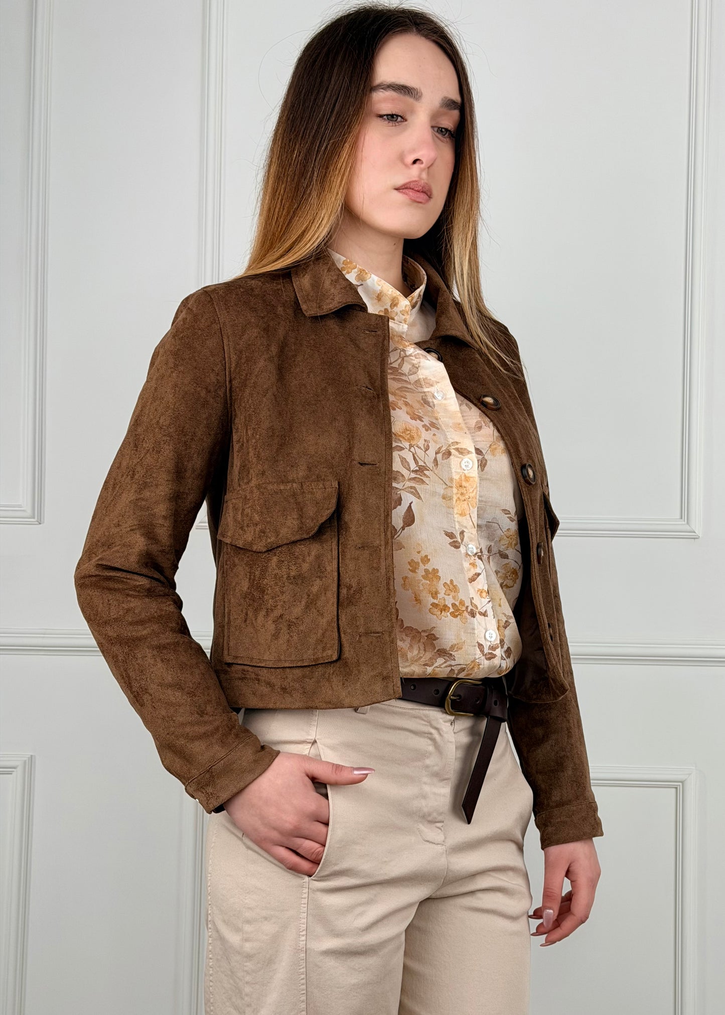 I9835 BREND GIACCA EFFETTO SUEDE