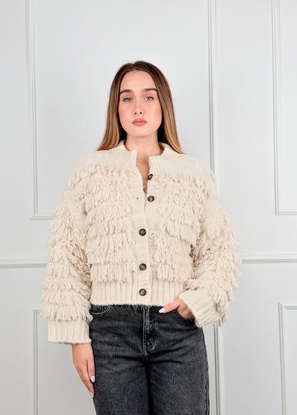 B76613089 - CARDIGAN FRANGE BREND