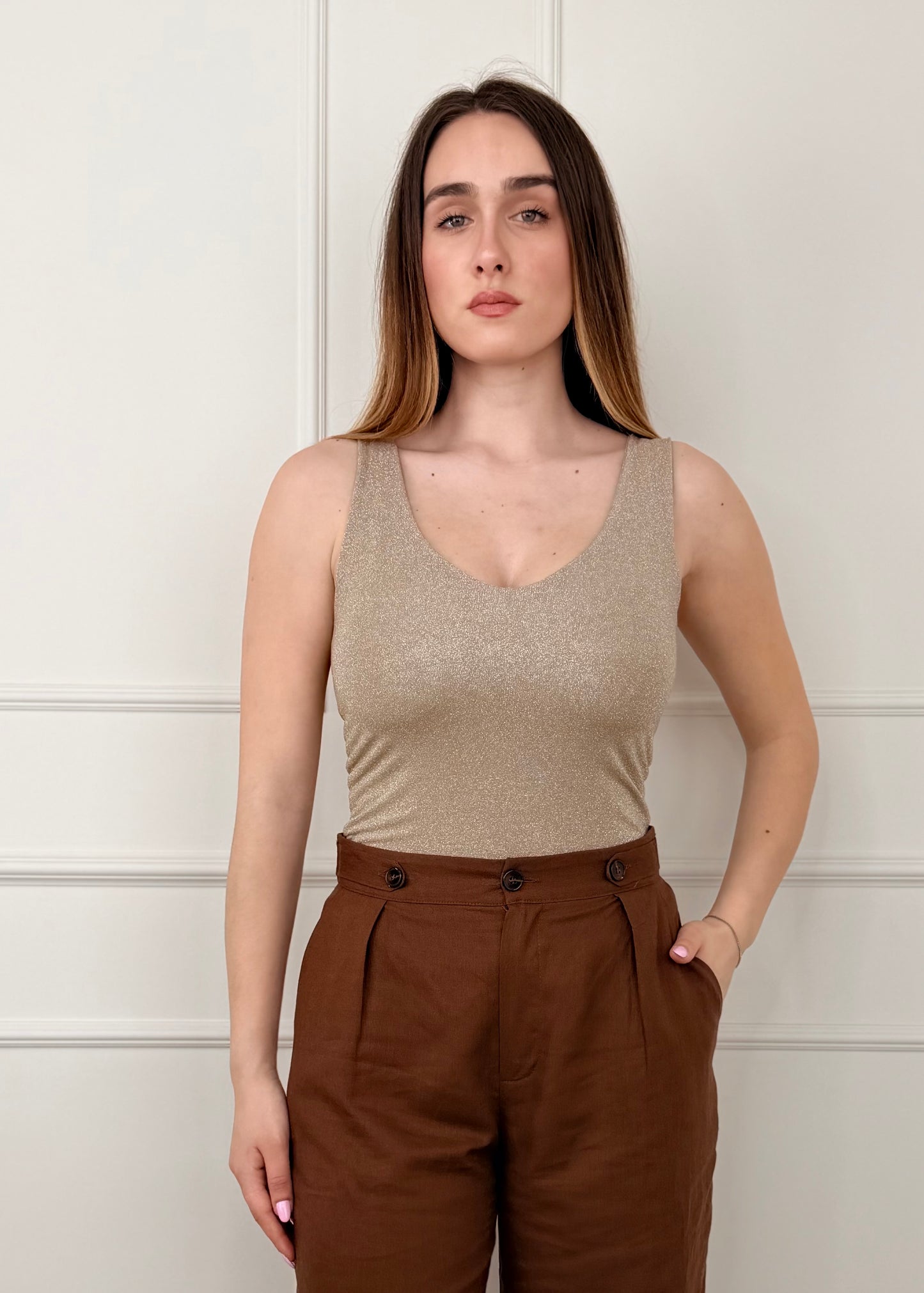 OG99709 - MY-D TOP CON FILO DI LUREX