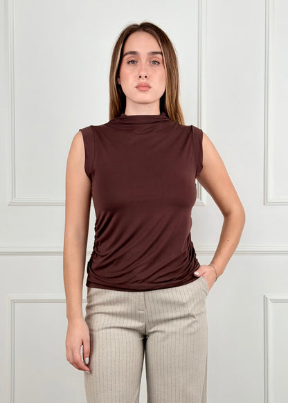 BI26614 - BI26614 MAGLIA CON DRAPPEGGIO LATERALE