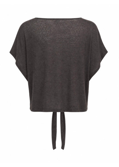 B3285L - BREND T-SHIRT IN LINO CON NODO
