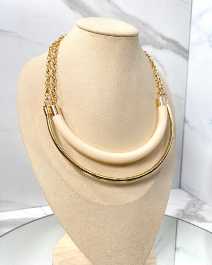 CLN47 COLLANA GIROCOLLO MEZZA LUNA