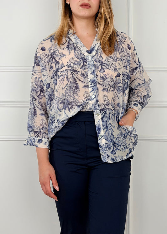 SP26222 - CAMICIA COTONE E SETA