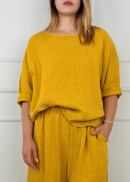 8182 - BLUSA IN LINO