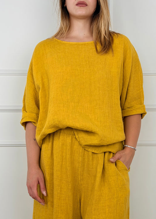 8182 - BLUSA IN LINO