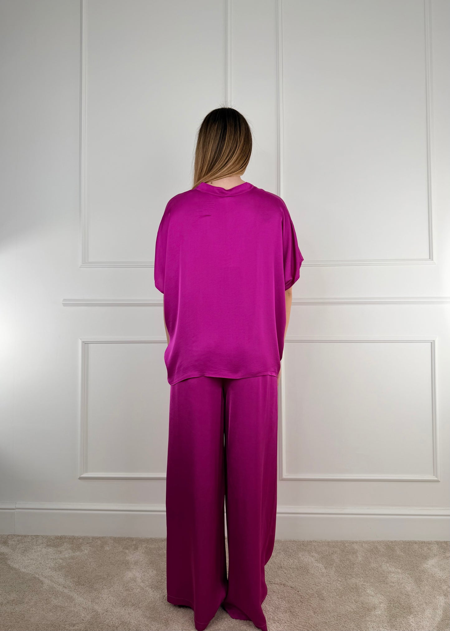 C653P22RPE26 - TENSIONE IN PANTALONE PALAZZO IN VISCOSA
