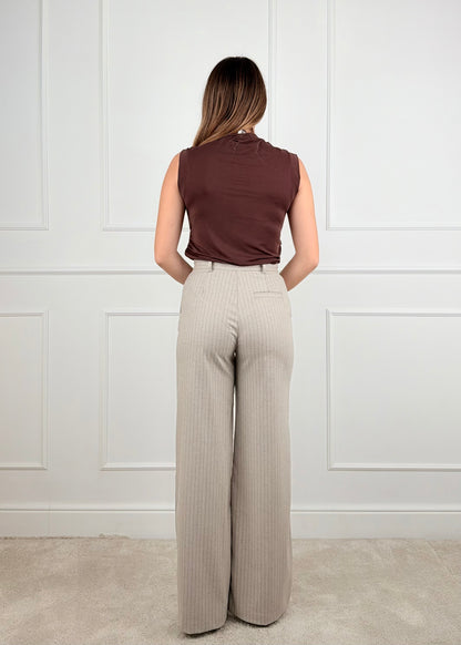 FDBY21885 - MY-D PANTALONE GAMBA DRITTA GESSATO