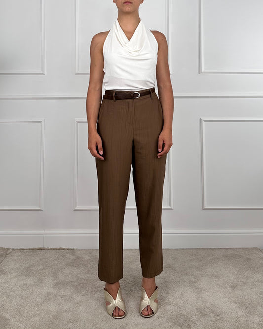 25P7626 - TENSIONE IN PANTALONE CARROT GOFFRATO