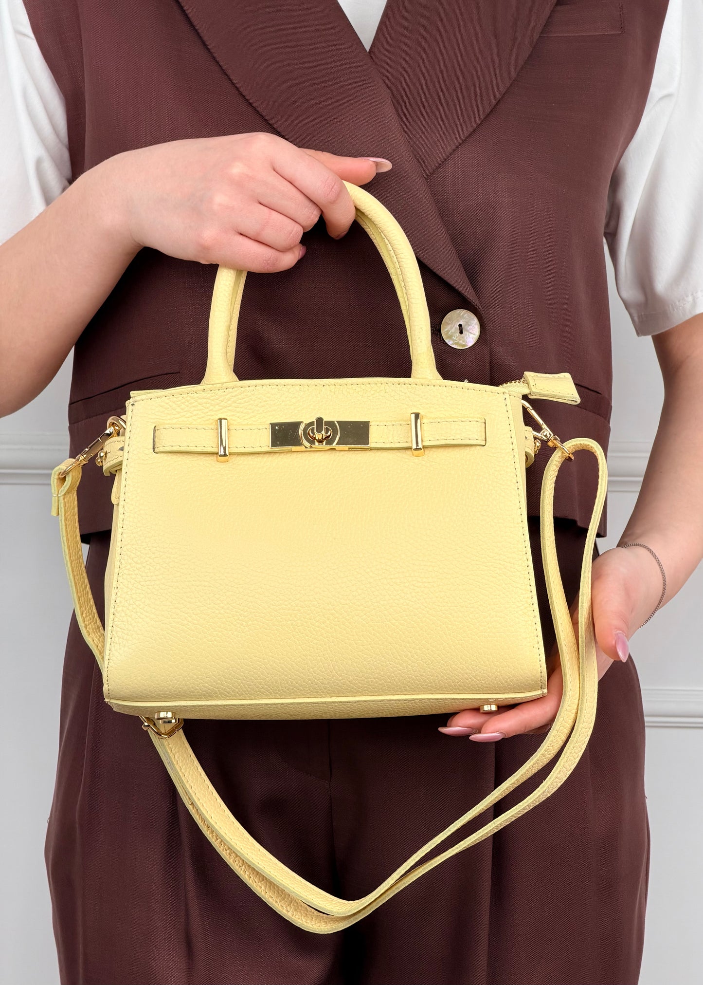 BRS • BORSA GINEVRA VERA PELLE