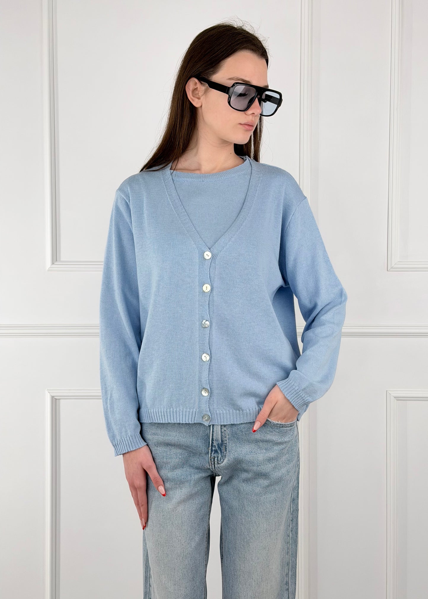 L102616 - L102616 BREND MAGLIA IN FILO DI COTONE