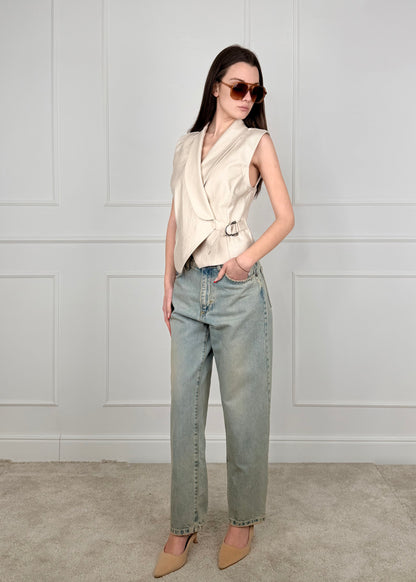 TOMDBLVS - TENSIONE IN DENIM GAMBA DRITTA