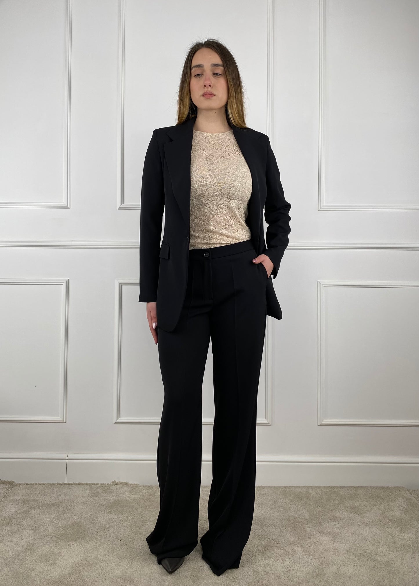 FD21664 - MY-D PANTALONE PALAZZO TESSUTO FLUIDO