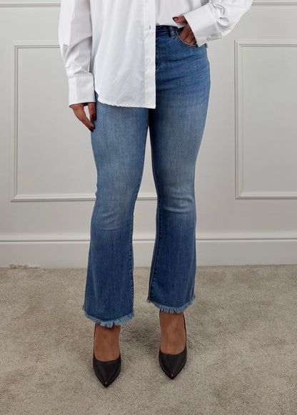 N121356PE26 - BREND DENIM MINI FLARE