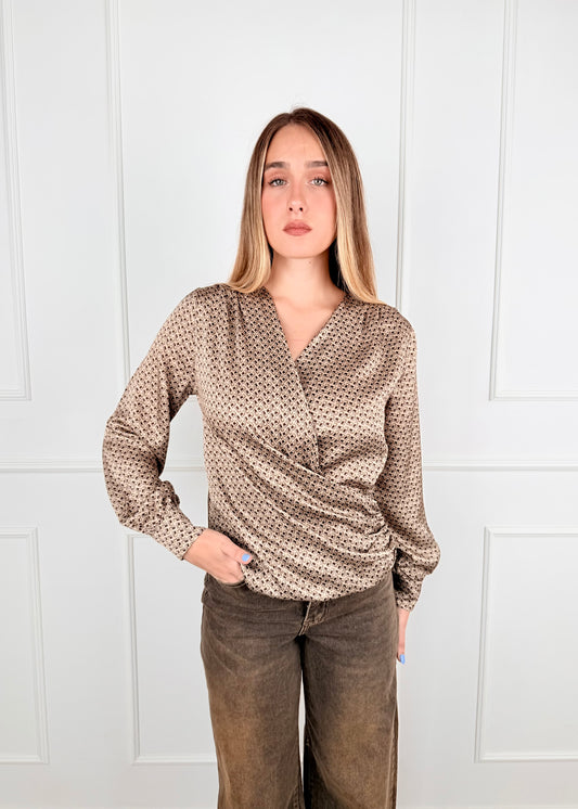 60057WF - 60057WF GIORGIA & J. BLUSA INCROCIATA FANTASIA GEO