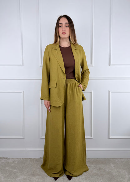 26300 - COMPLETO GIACCA E PANTALONE MISTO LINO