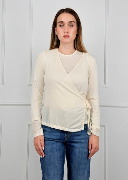 N1053 - MAGLIA CASHMERINA CHIUSURA INCROCIO