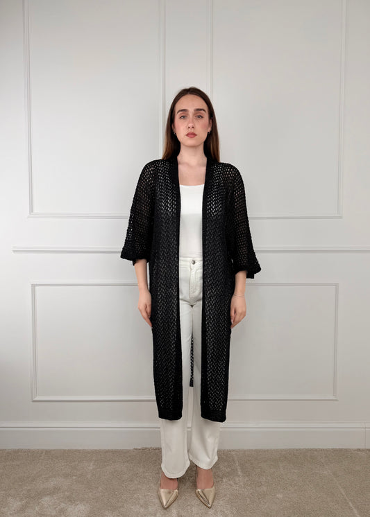 Y22159 - KIMONO CON FILO DI LUREX