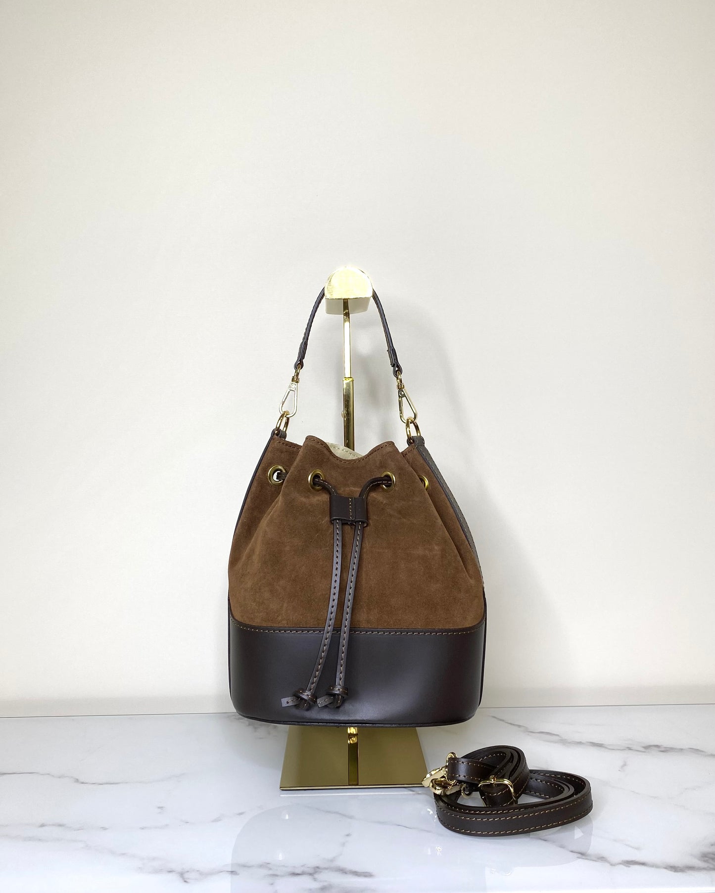 BRS487 - BORSA SECCHIELLO VERA PELLE