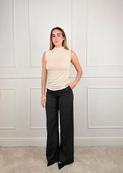 FDBY21885 - MY-D PANTALONE GAMBA DRITTA GESSATO