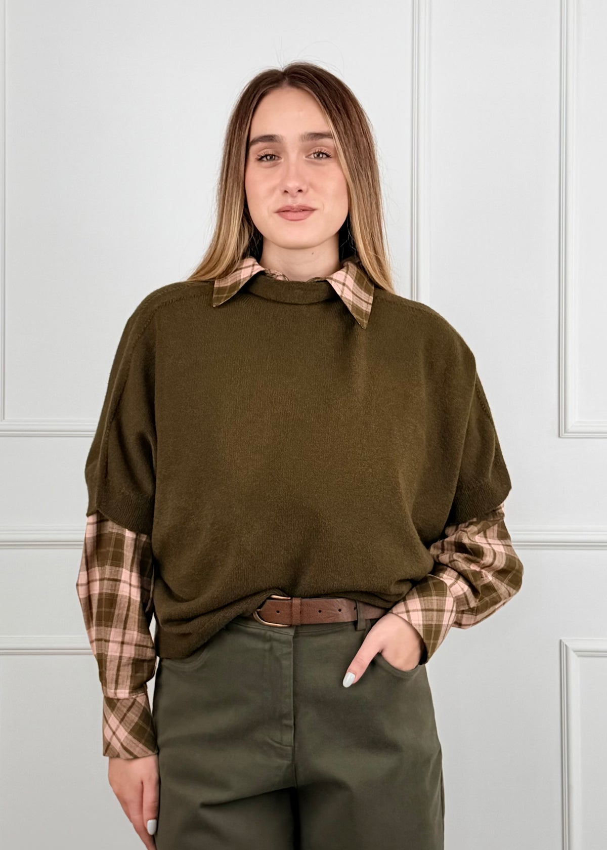 I93354 - I93354 BREND MAGLIA KIMONO MANICOTTI