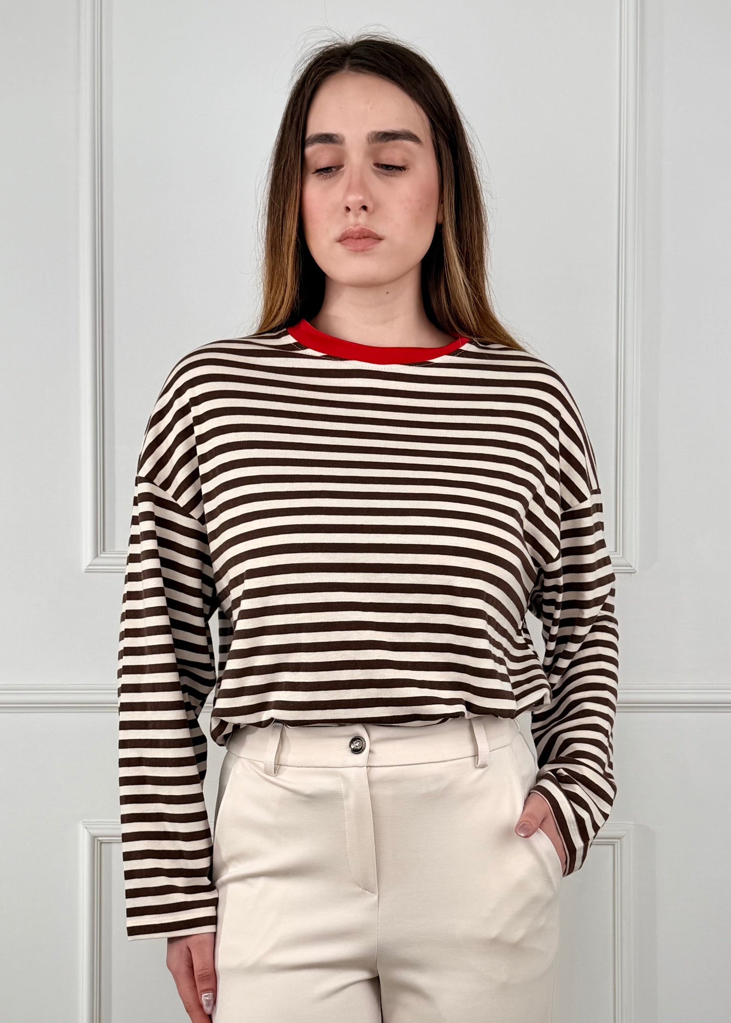 26M4116 - TENSIONE IN T-SHIRT FANTASIA RIGHE