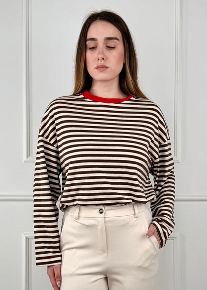 26M4116 - TENSIONE IN T-SHIRT FANTASIA RIGHE