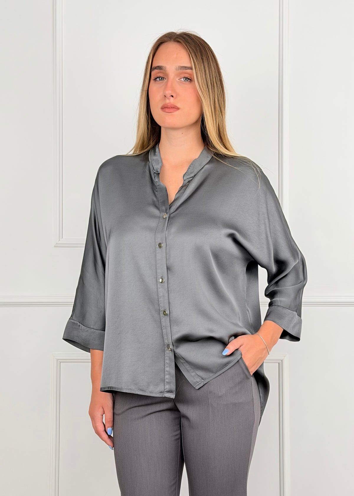 FLC484C22R - MY-D CAMICIA SATIN OVER