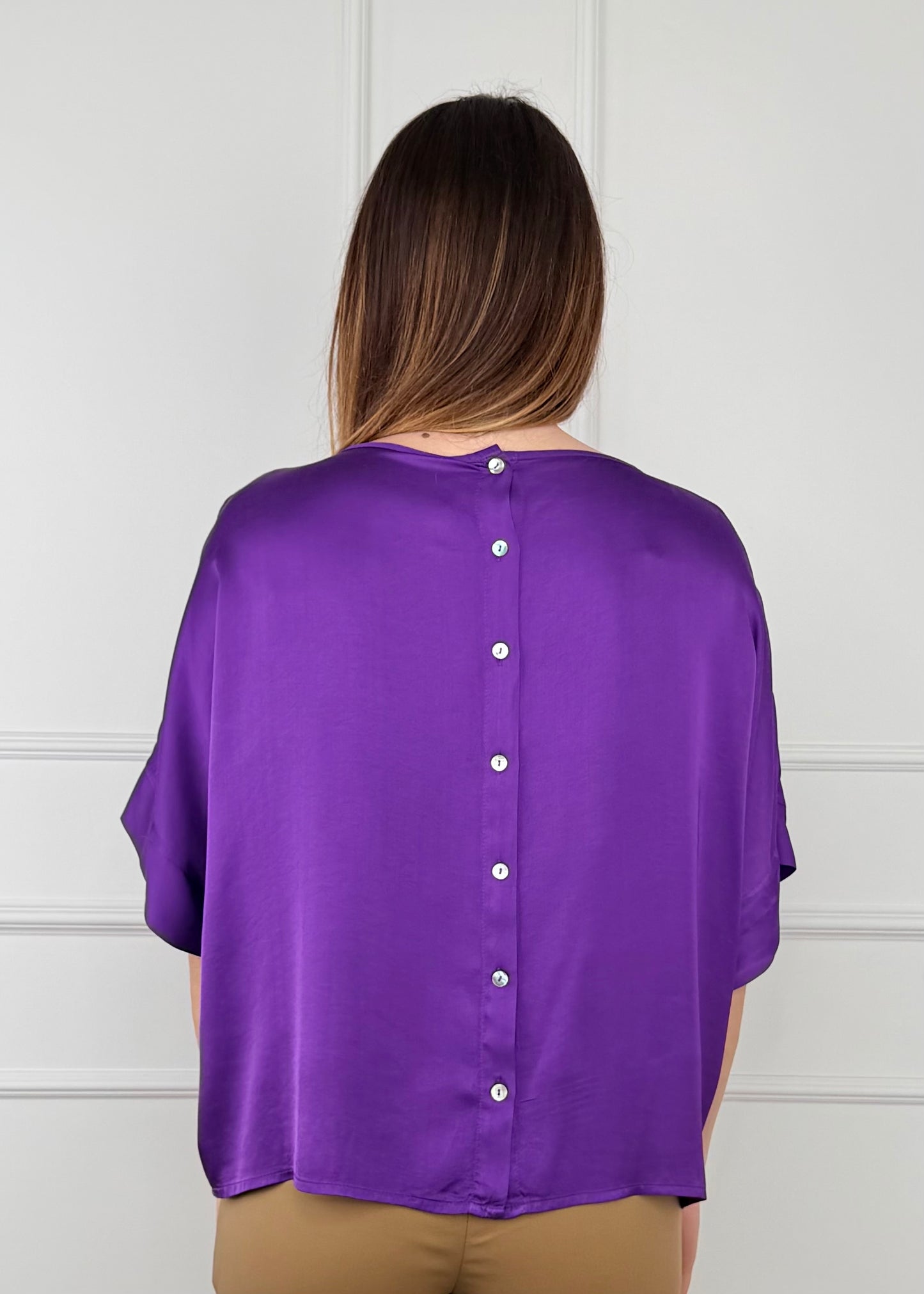 G434B05Q - TENSIONE IN BLUSA IN VISCOSA CON BOTTONI
