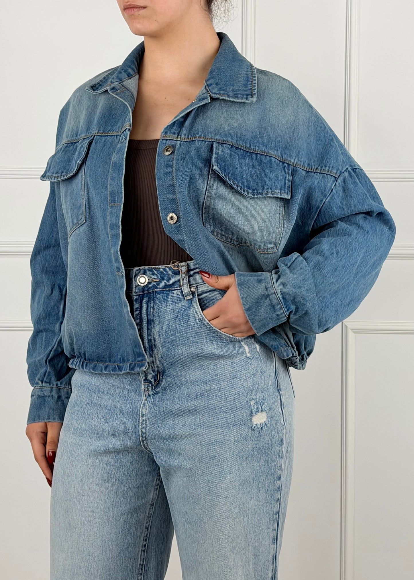 20809 - BOMBER IN DENIM