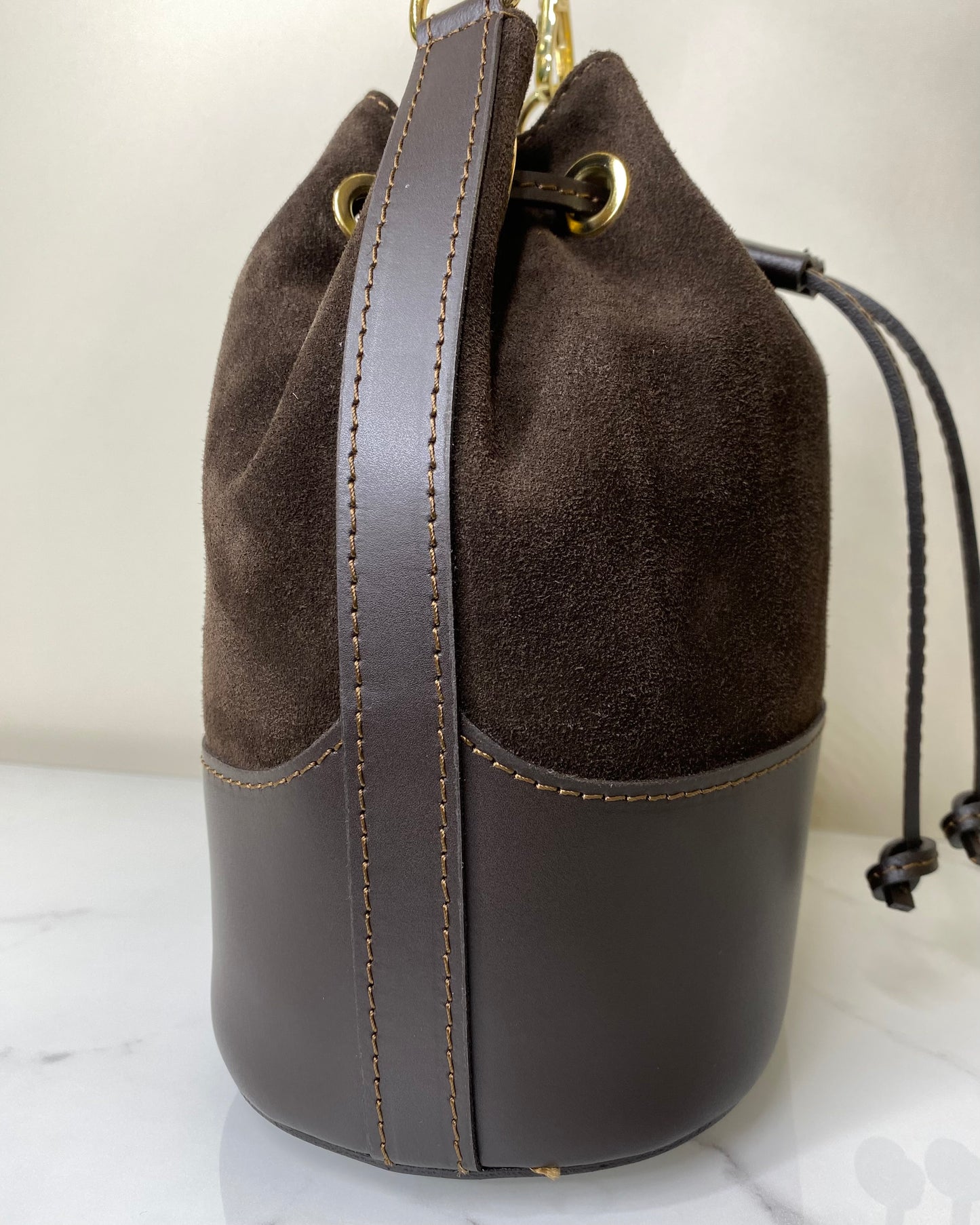 BRS487 - BORSA SECCHIELLO VERA PELLE