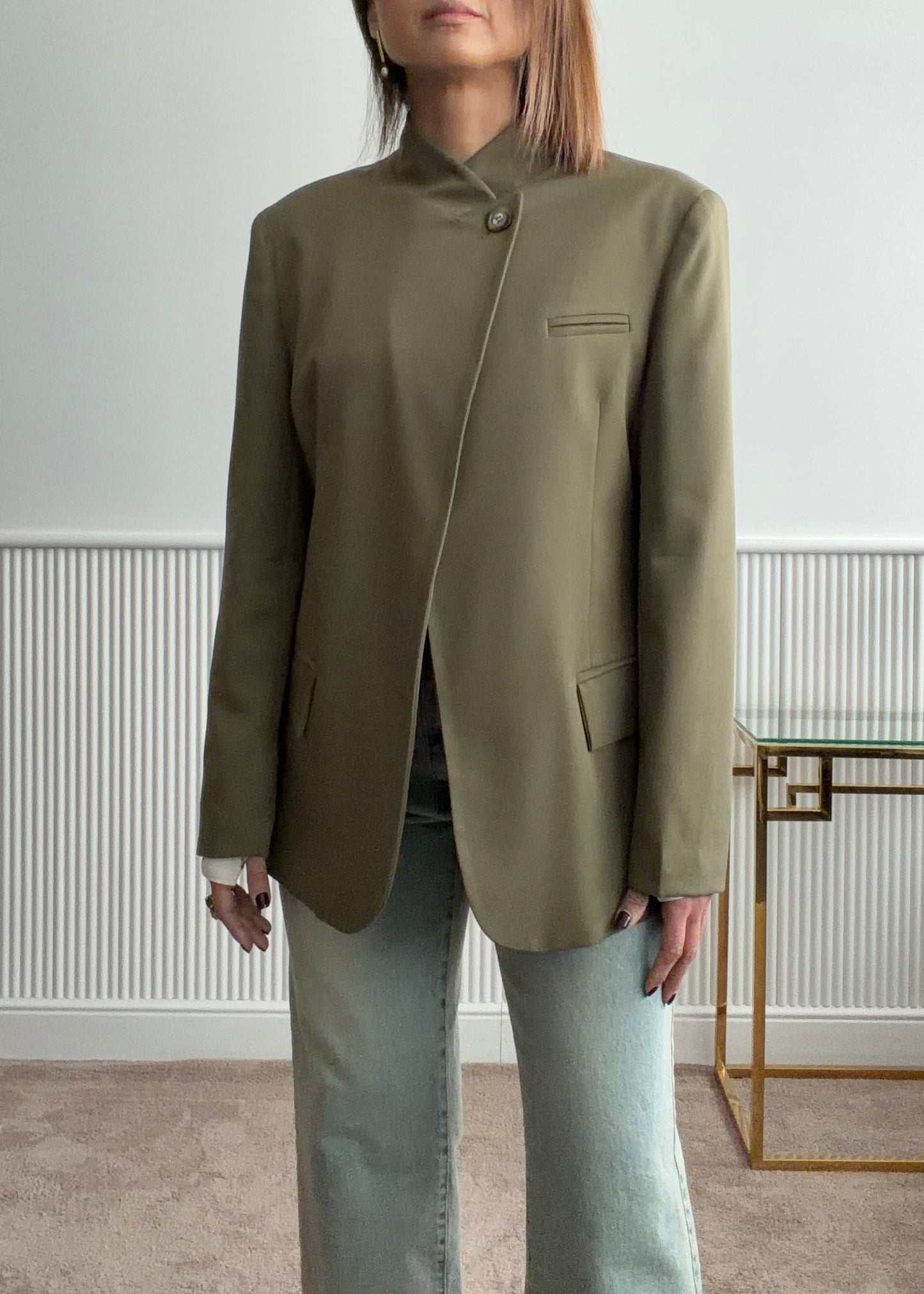 E539317 - BREND GIACCA CHIUSURA BOTTONE ALTO