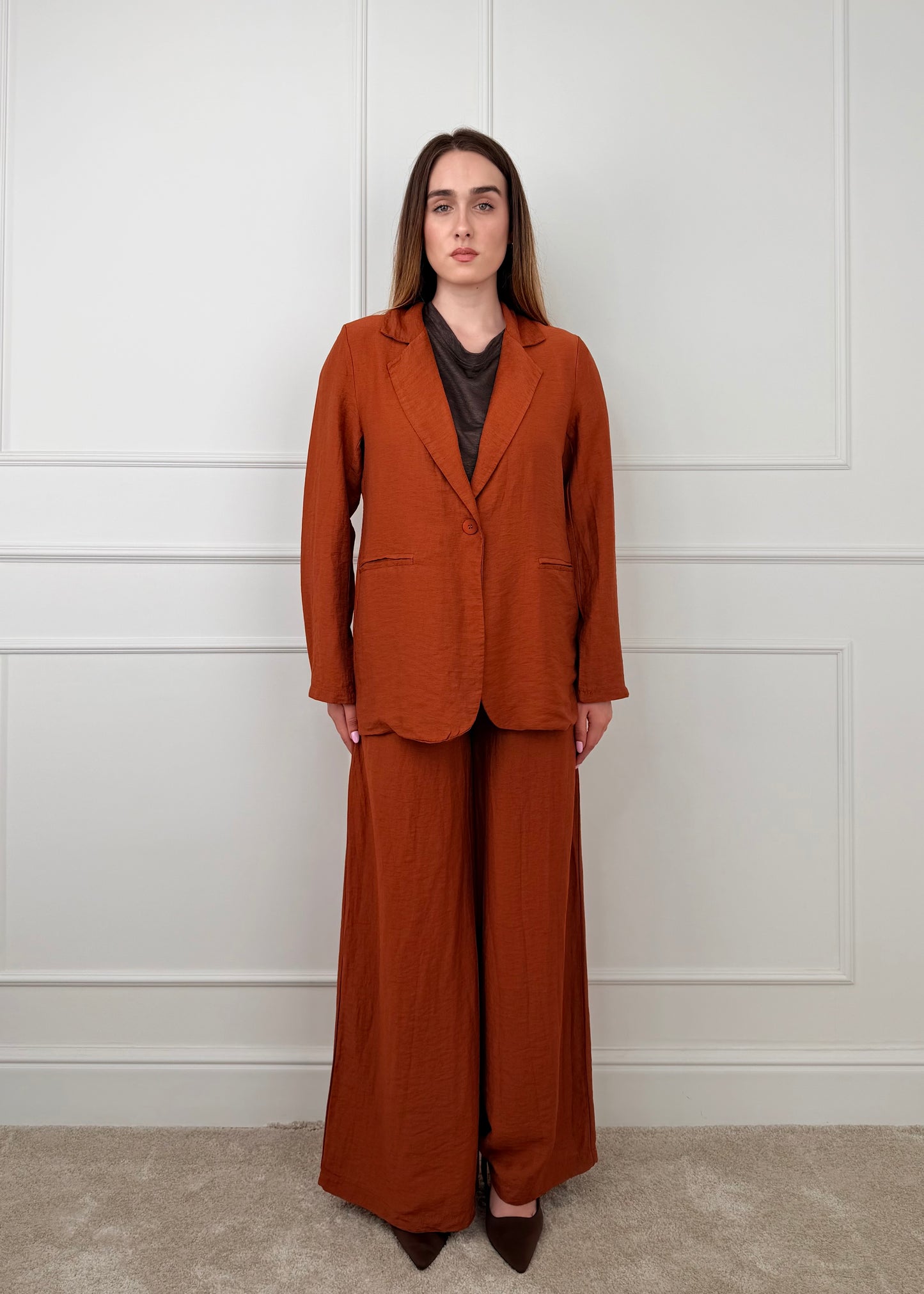 26300 - COMPLETO GIACCA E PANTALONE MISTO LINO