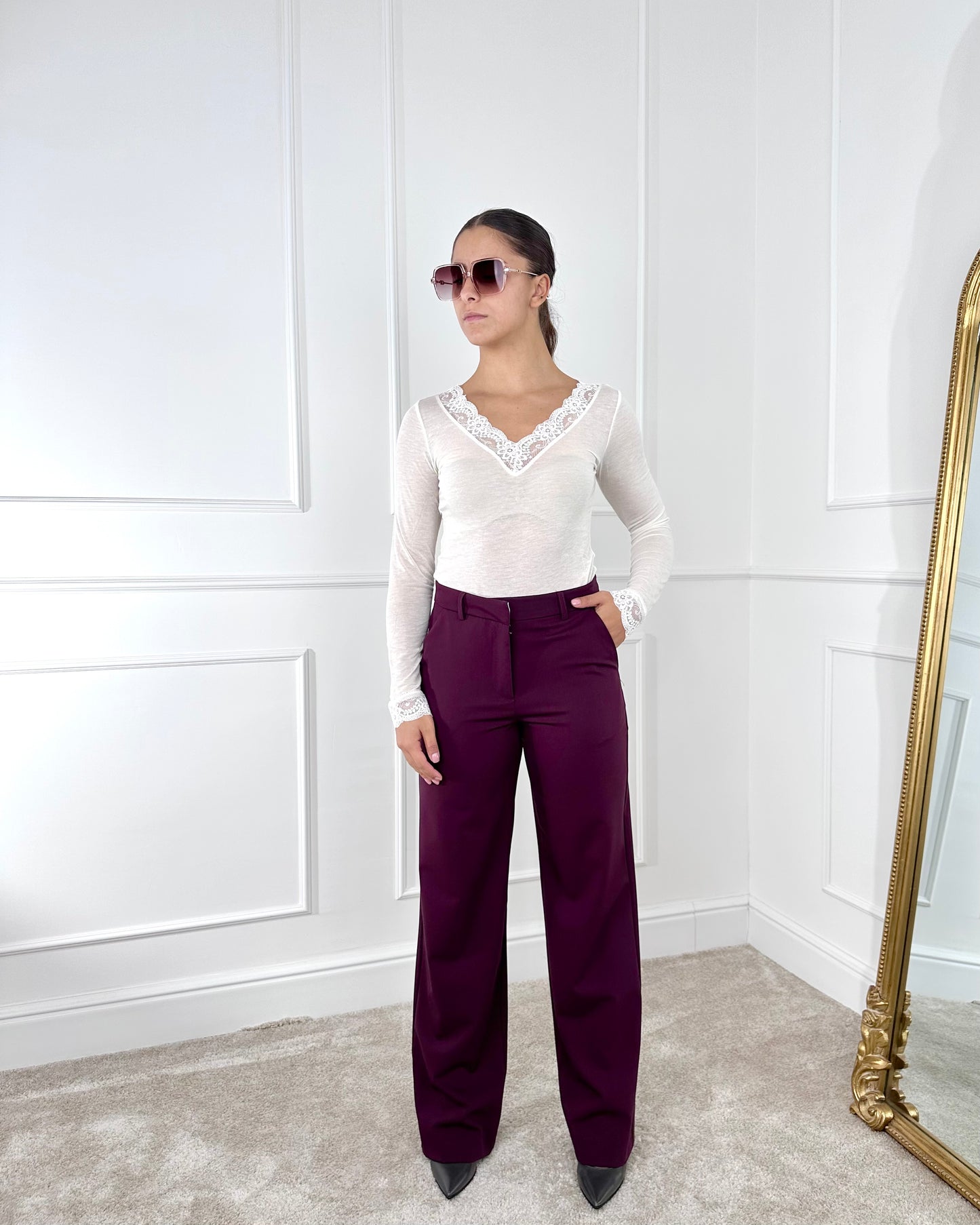 U19844 - BREND PANTALONE GAMBA DRITTA