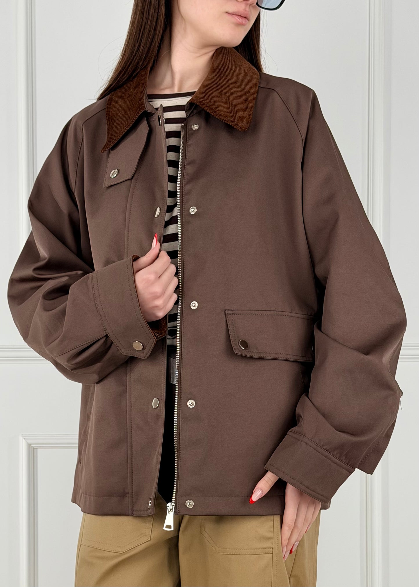 D259222 - BREND GIACCONE DETTAGLI IN VELLUTO