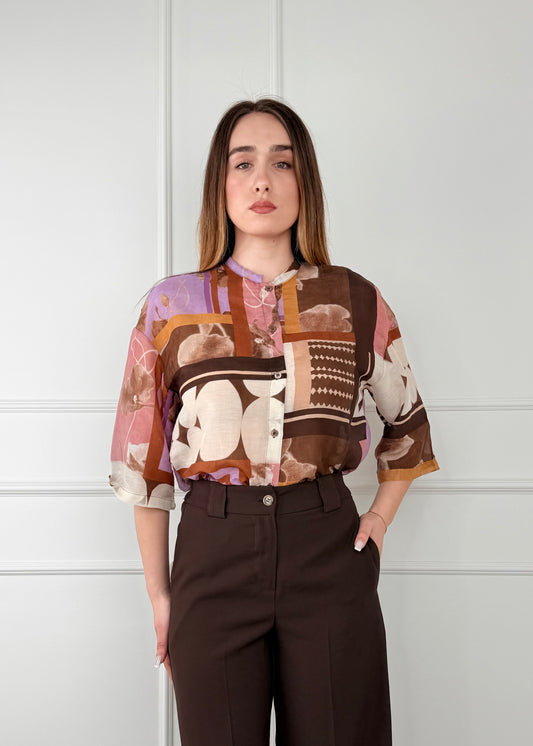 MC93242 - CAMICIA MISTO SETA E COTONE