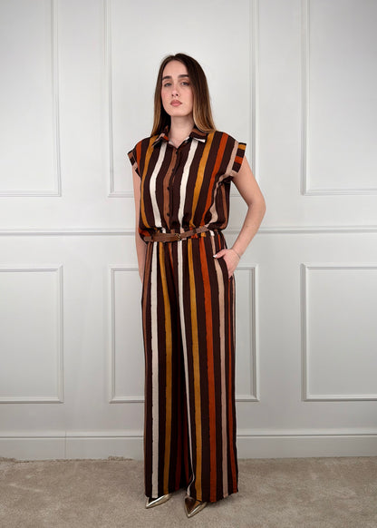 YM6016 - PANTALONE PALAZZO FANTASIA RIGHE