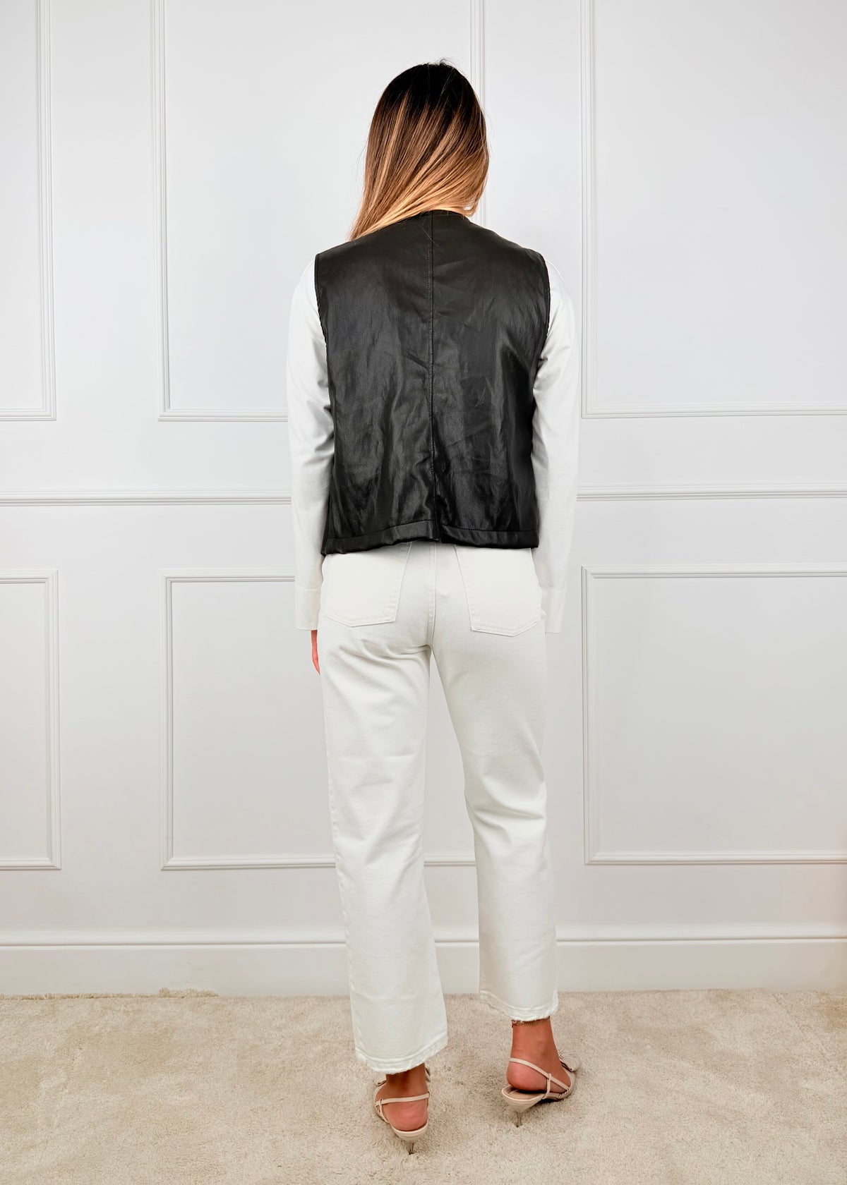 B3281A27 - GILET EFFETTO PELLE BREND