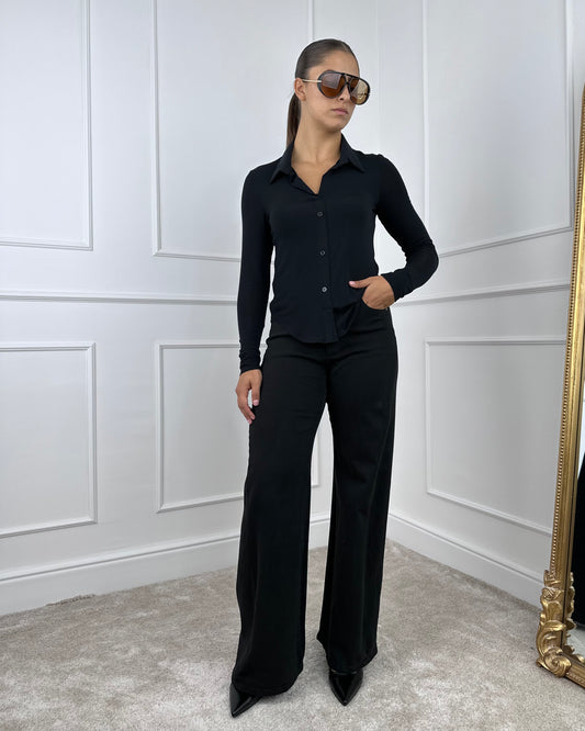 3D9240 - DENIM PALAZZO