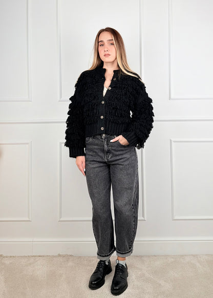B76613089 - CARDIGAN FRANGE BREND