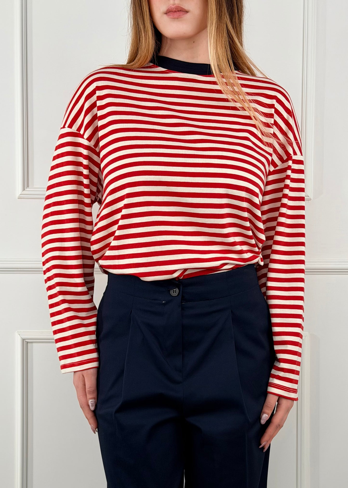 26M4116 - TENSIONE IN T-SHIRT FANTASIA RIGHE