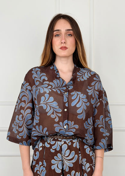 T2605 CAMICIA MISTO SETA E COTONE