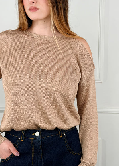 XL25234 - TENSIONE IN MAGLIA CUT OUT IN FILO DI VISC